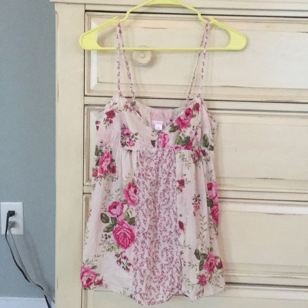 Boho spaghetti strap tank